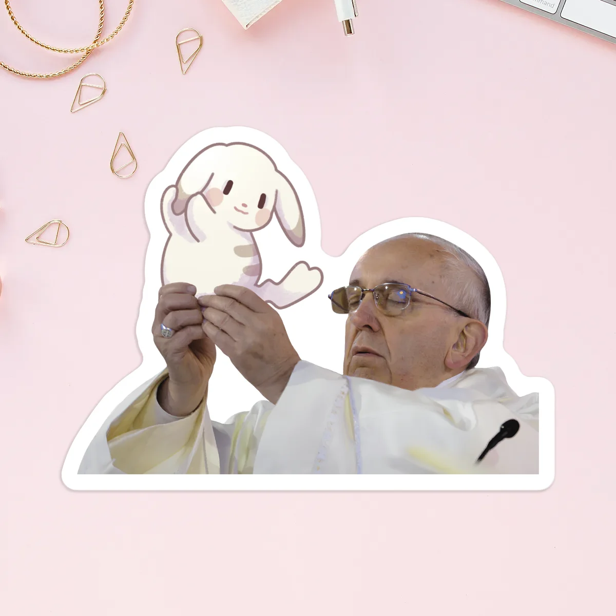 5x peaky pope stickers