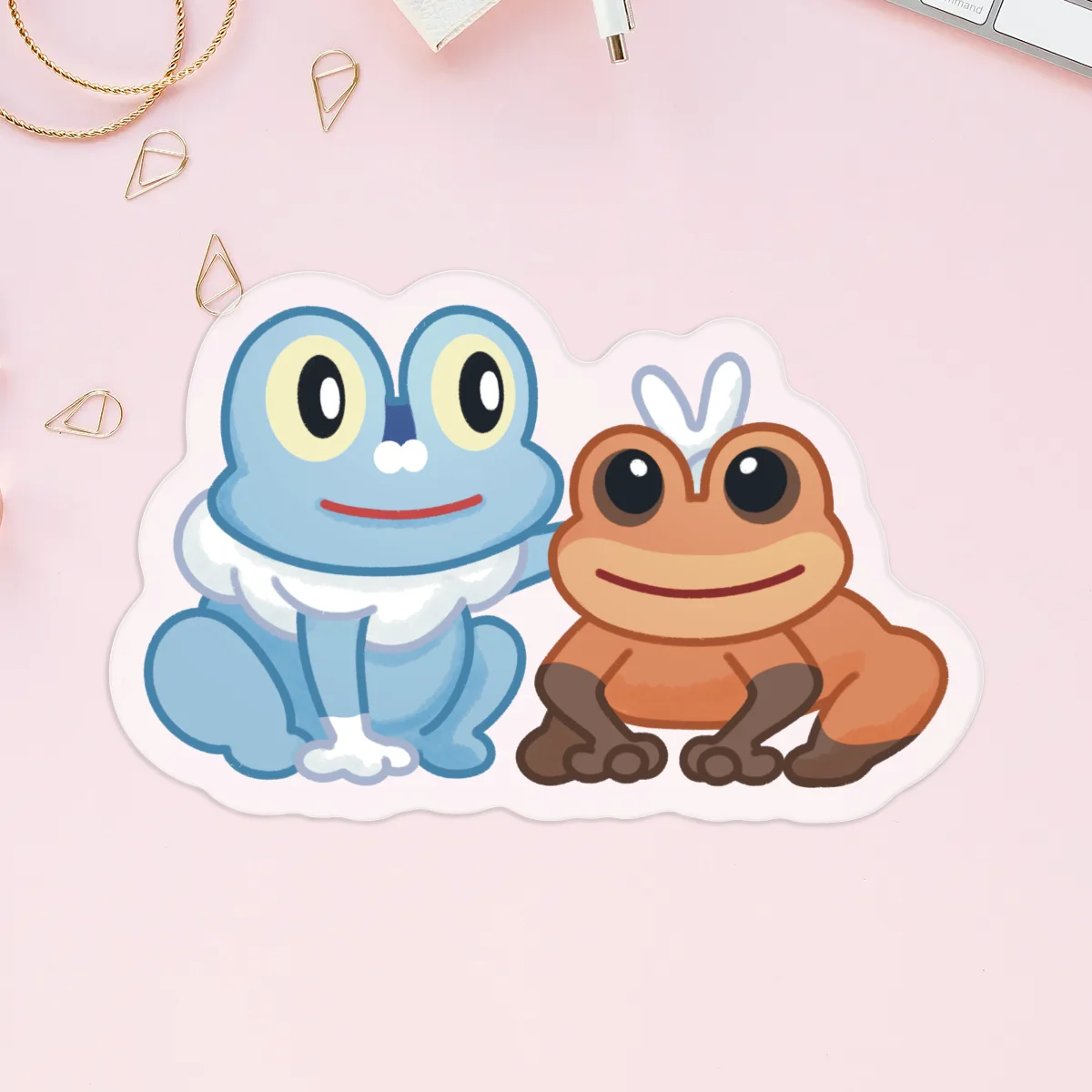5x osrs cuthbert & frog clear stickers