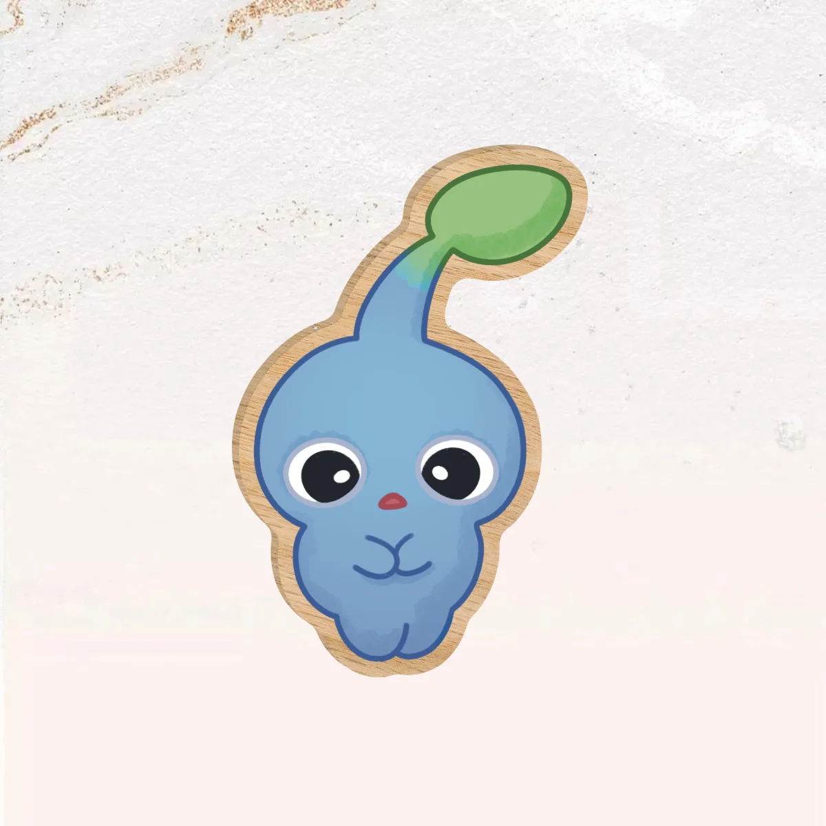 blue min wooden pin