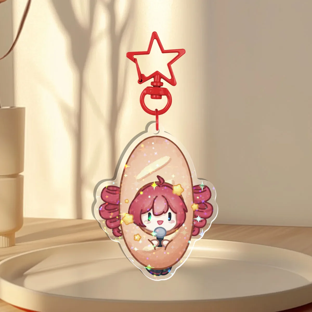 matching teto baguette keychain