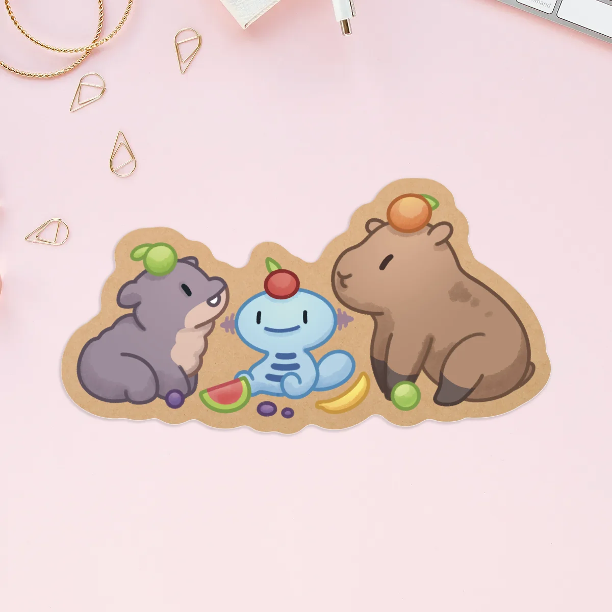 5x osrs & wooper picnic stickers