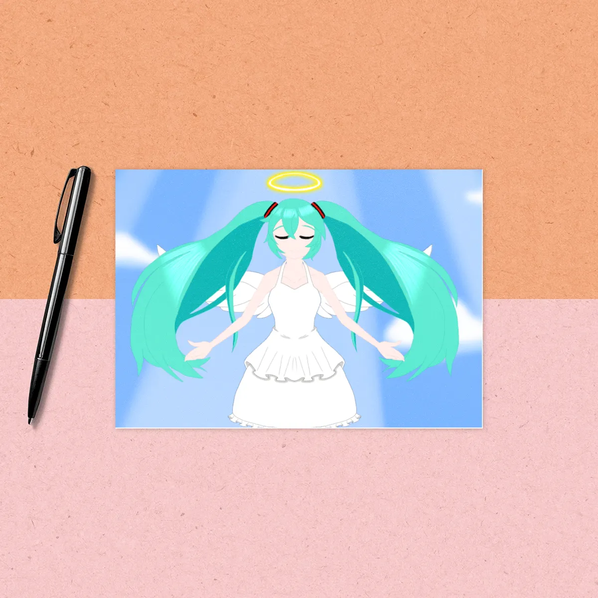 Blessings of Miku Art Print