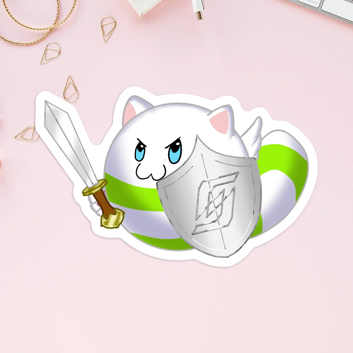 Sword Tamaneko Sticker