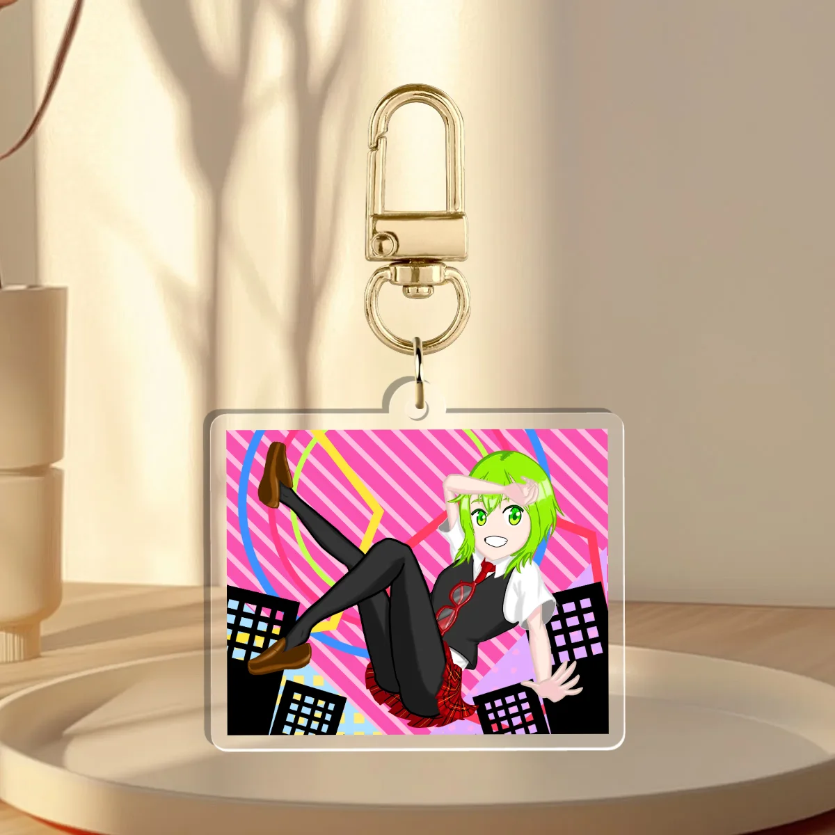 Setsuna Trip GUMI Keychain (With Background)