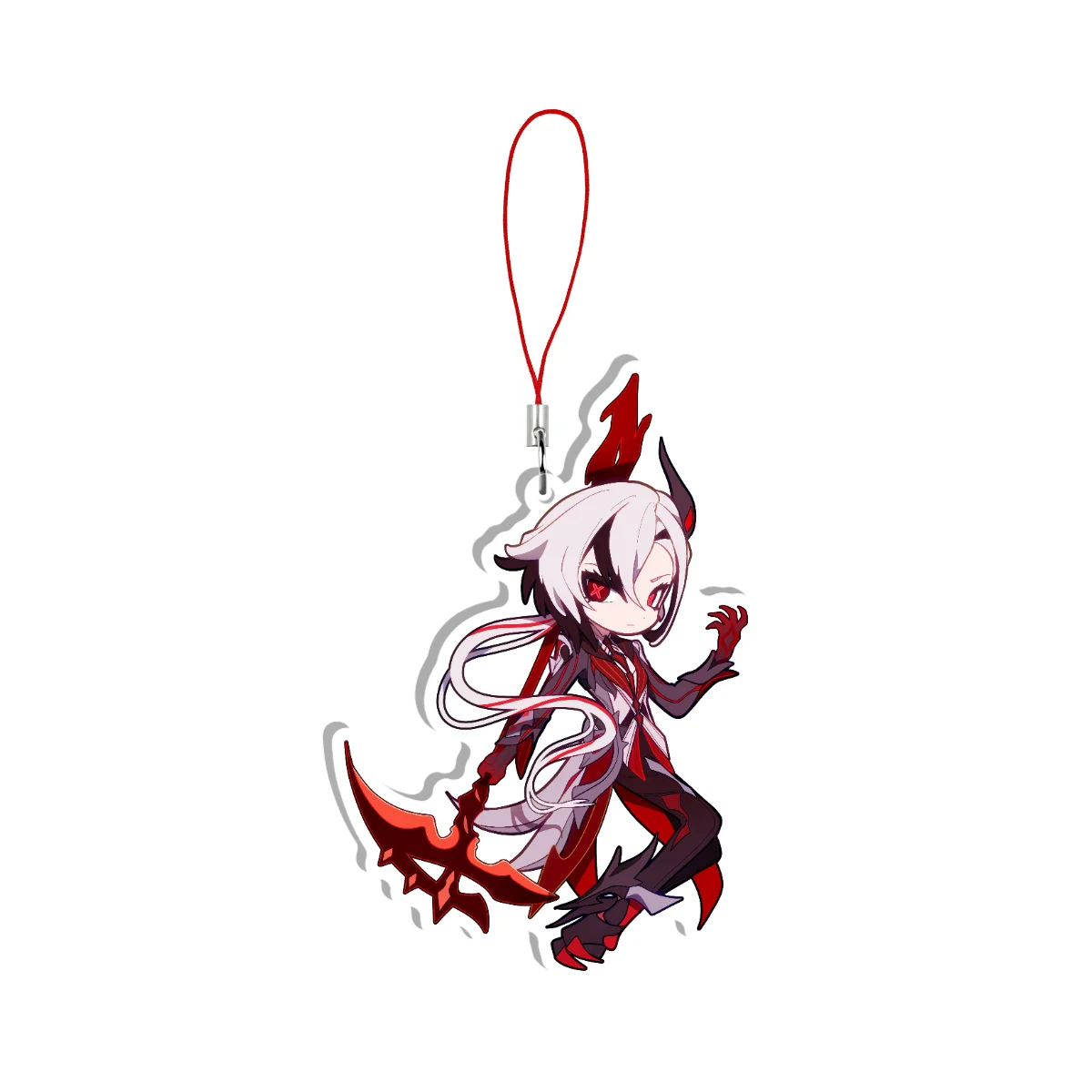 Genshin Impact Crimson Knave Arlecchino Keychain