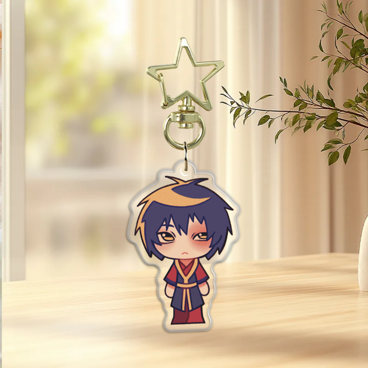 Zuko epoxy keychain