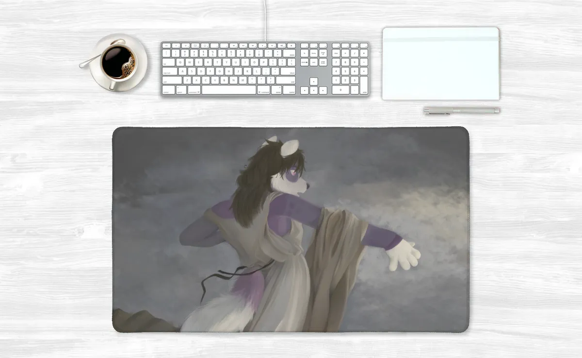 Furry Death of Sappho Large Mouse Pad