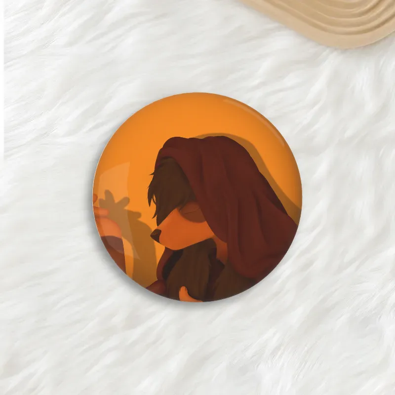Meredith Button Pins - Furry OC