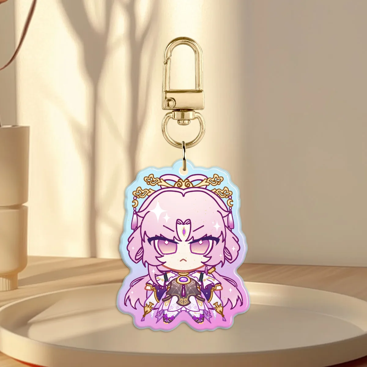 HSR Fu Xuan Rainbow Glitter Acrylic Charm
