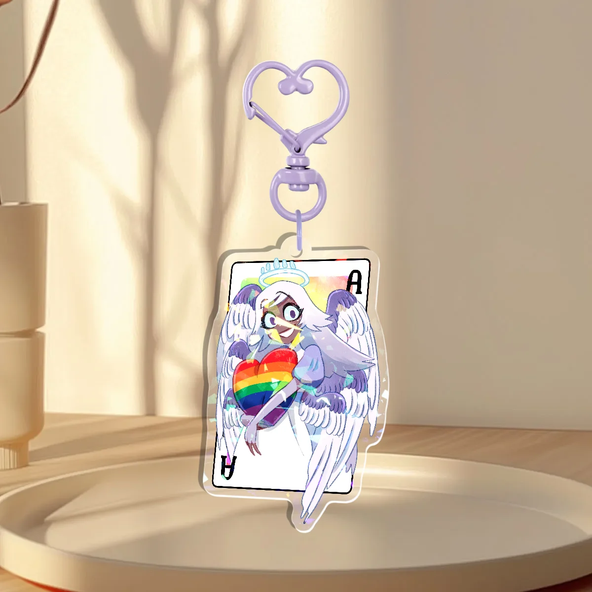 Emily Pride Holographic Keychain