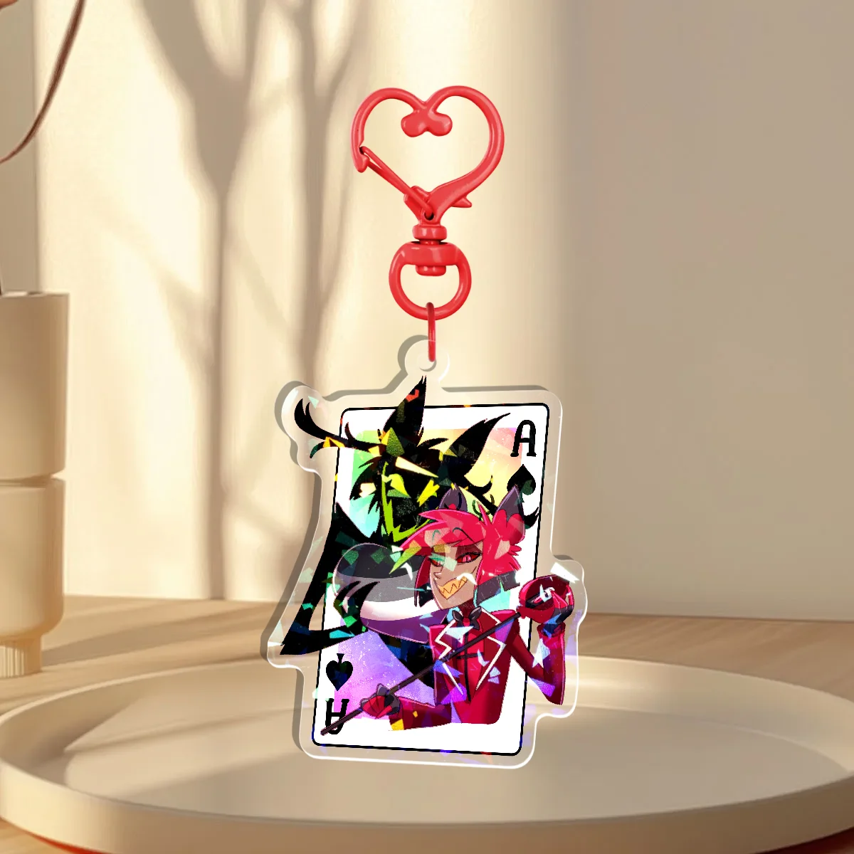 Alastor Pride Holographic Keychain