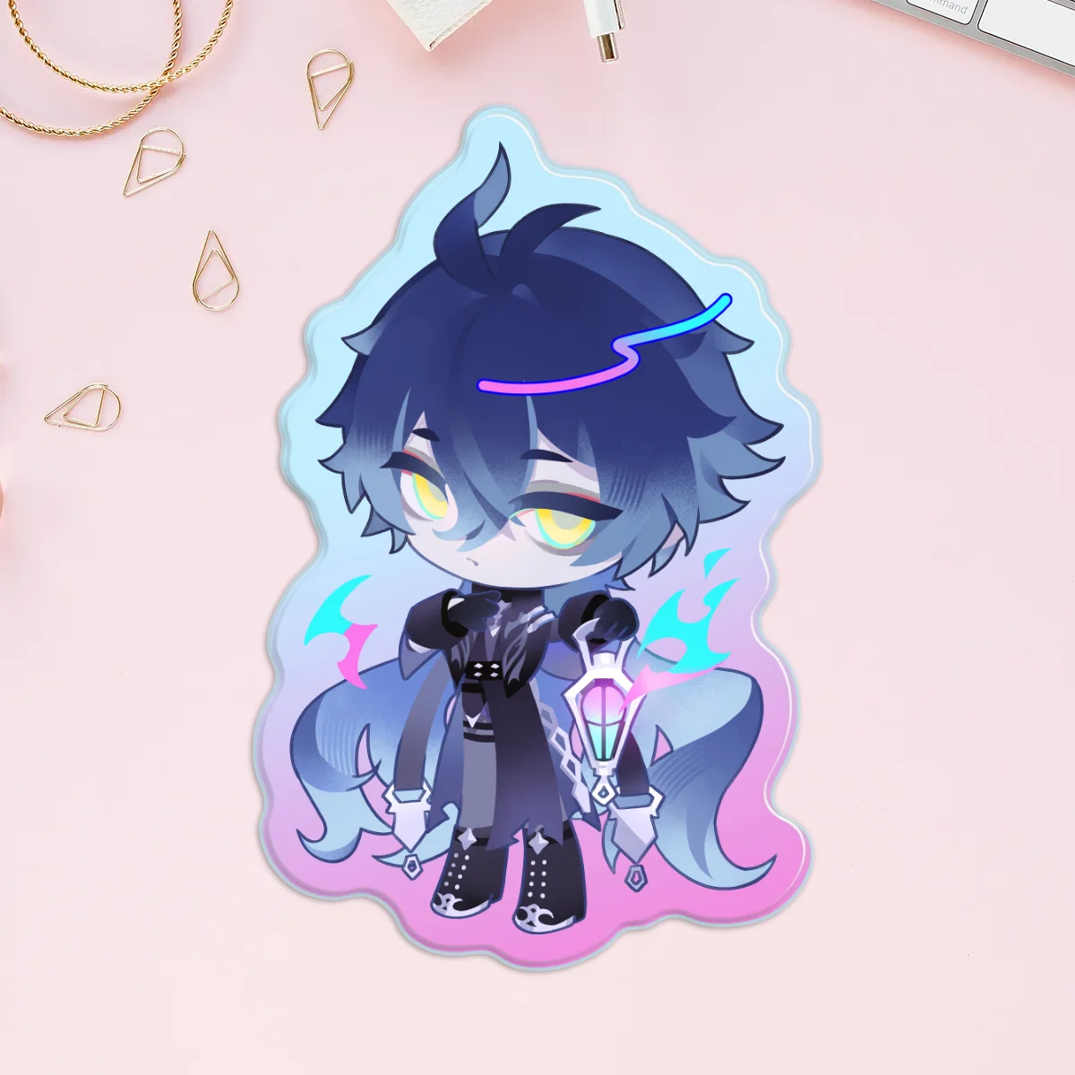 Flins -  Rainbow Acrylic Pin