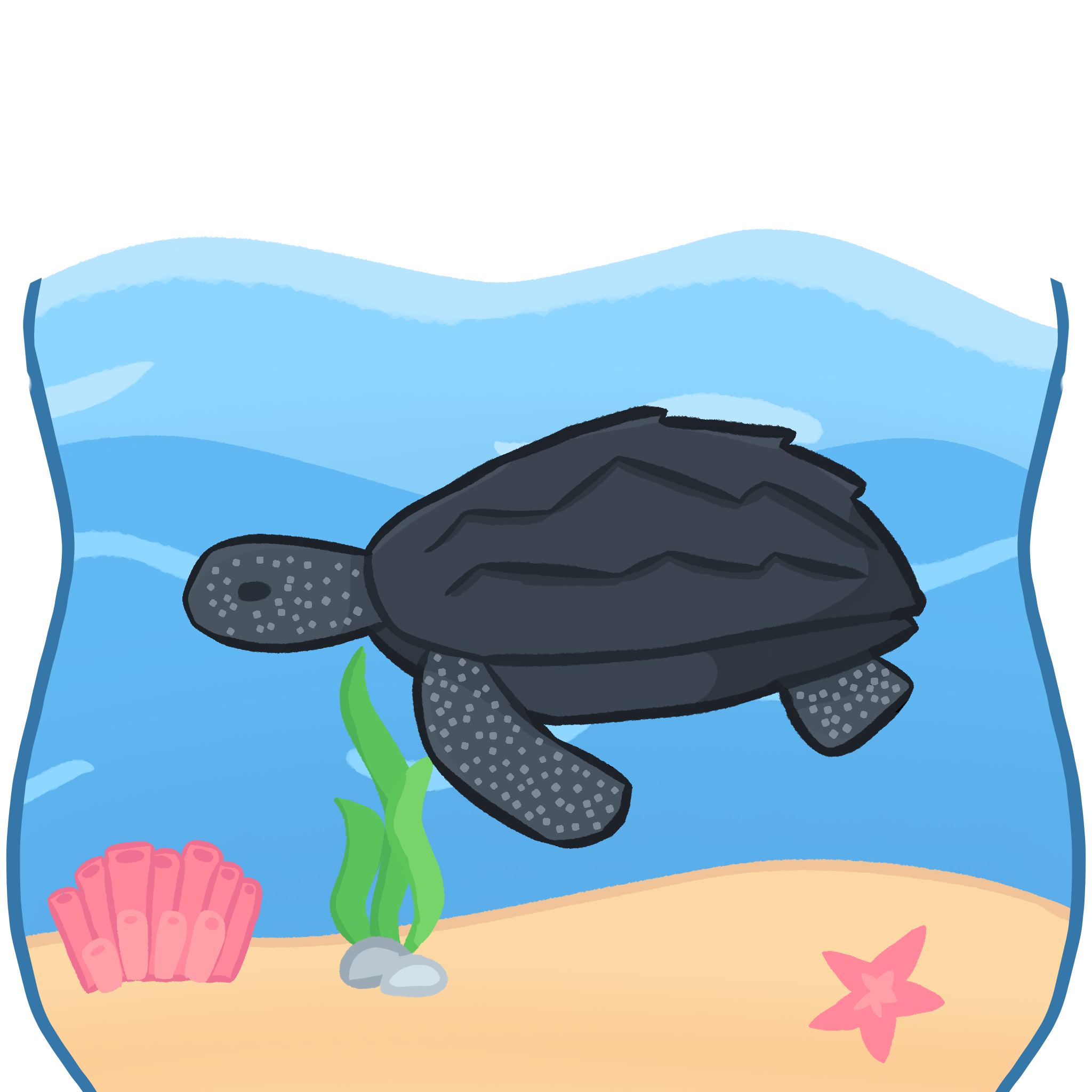 Leatherback Sea Turtle Standee