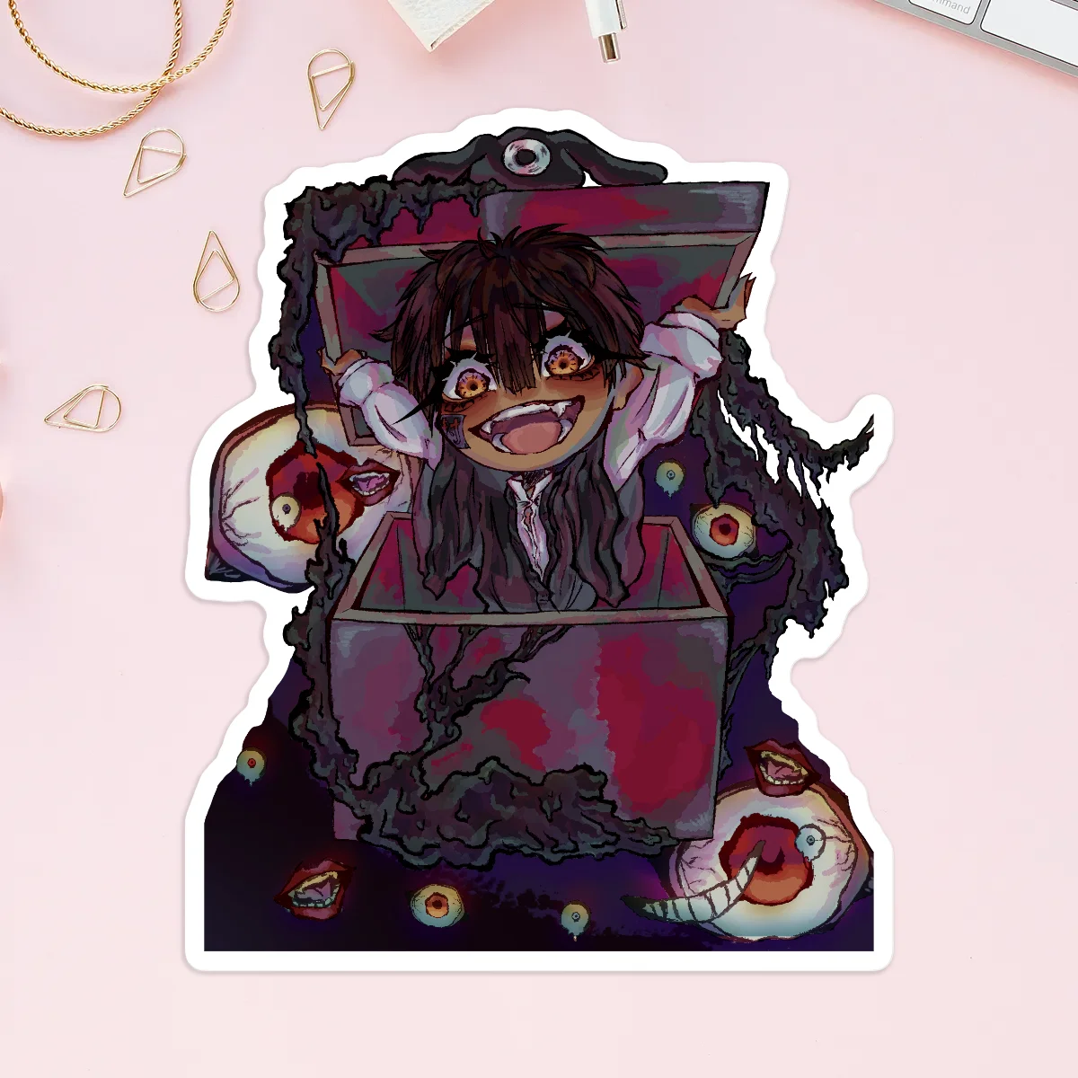 Tsukasa BOO Removable Vinyl Reusable Stickers