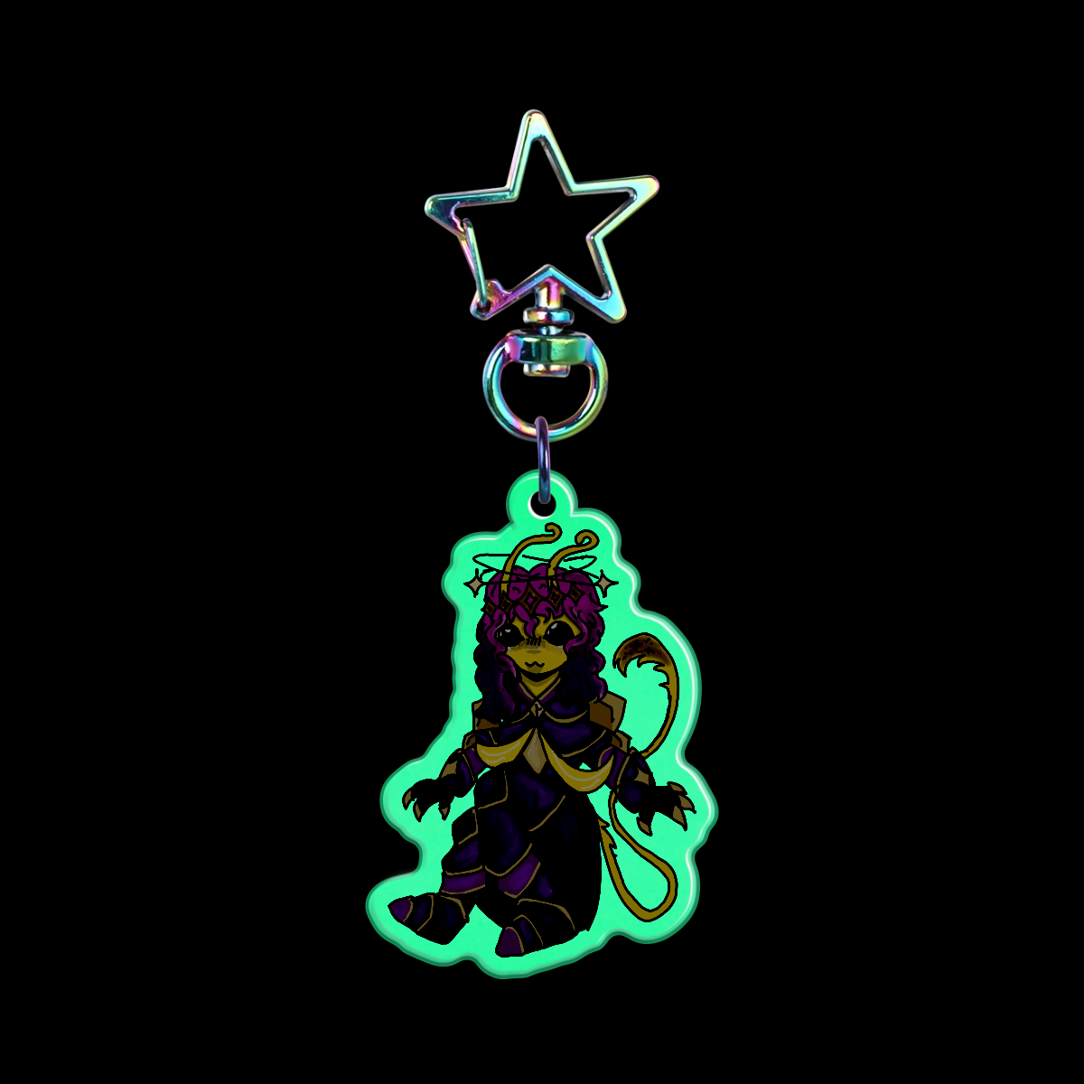 Zam The Flight SMP Glow In The Dark Acrylic Keychain