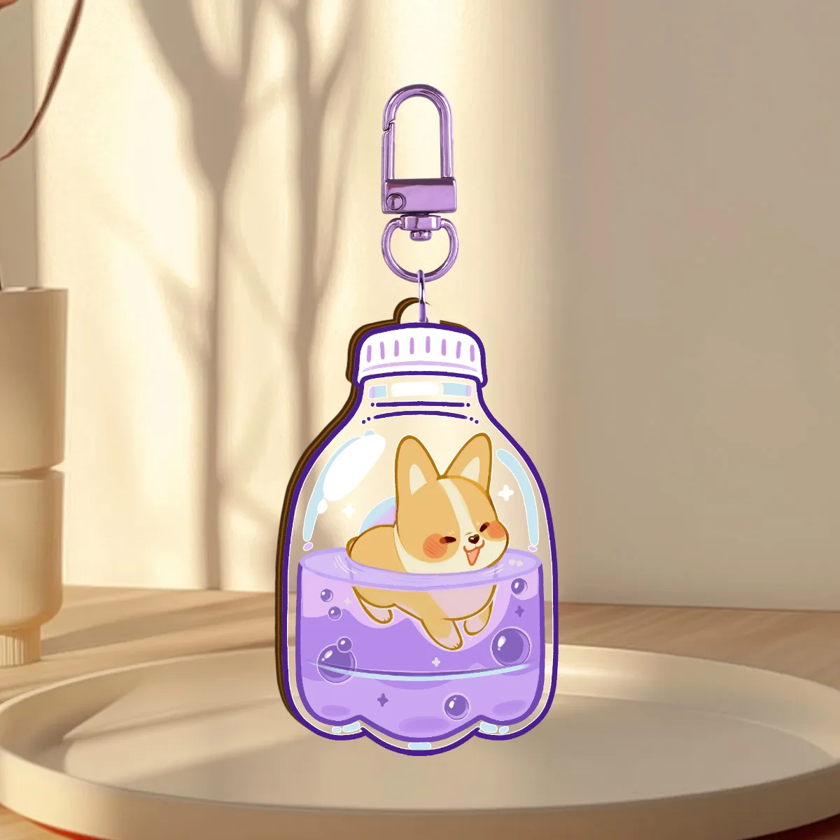 Corgi Soda oc Keychain