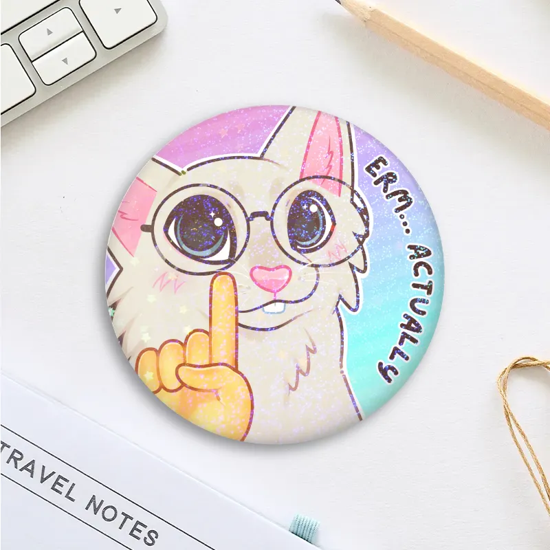 Erm Actually Cat Button