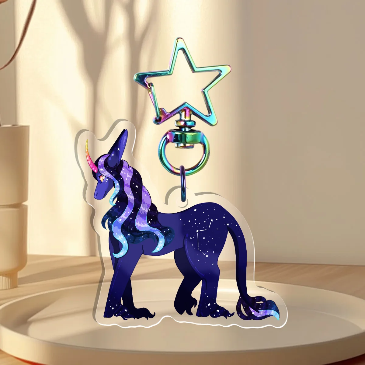 Stella The Pony Clear Acrylic Keychains