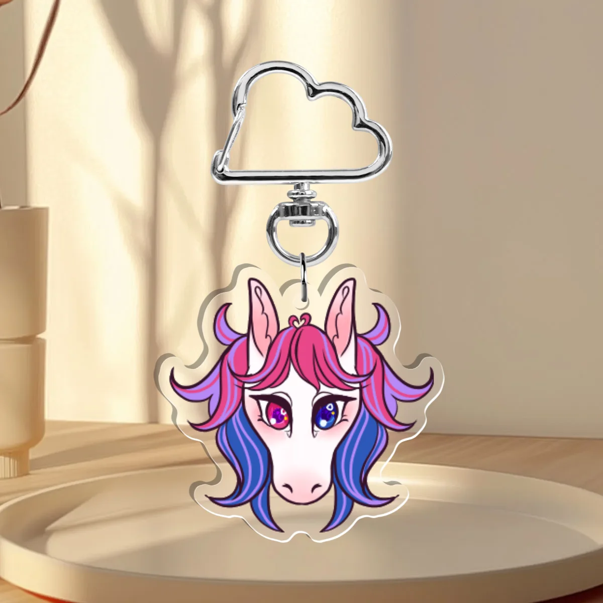 Bi pony Clear Acrylic Keychains