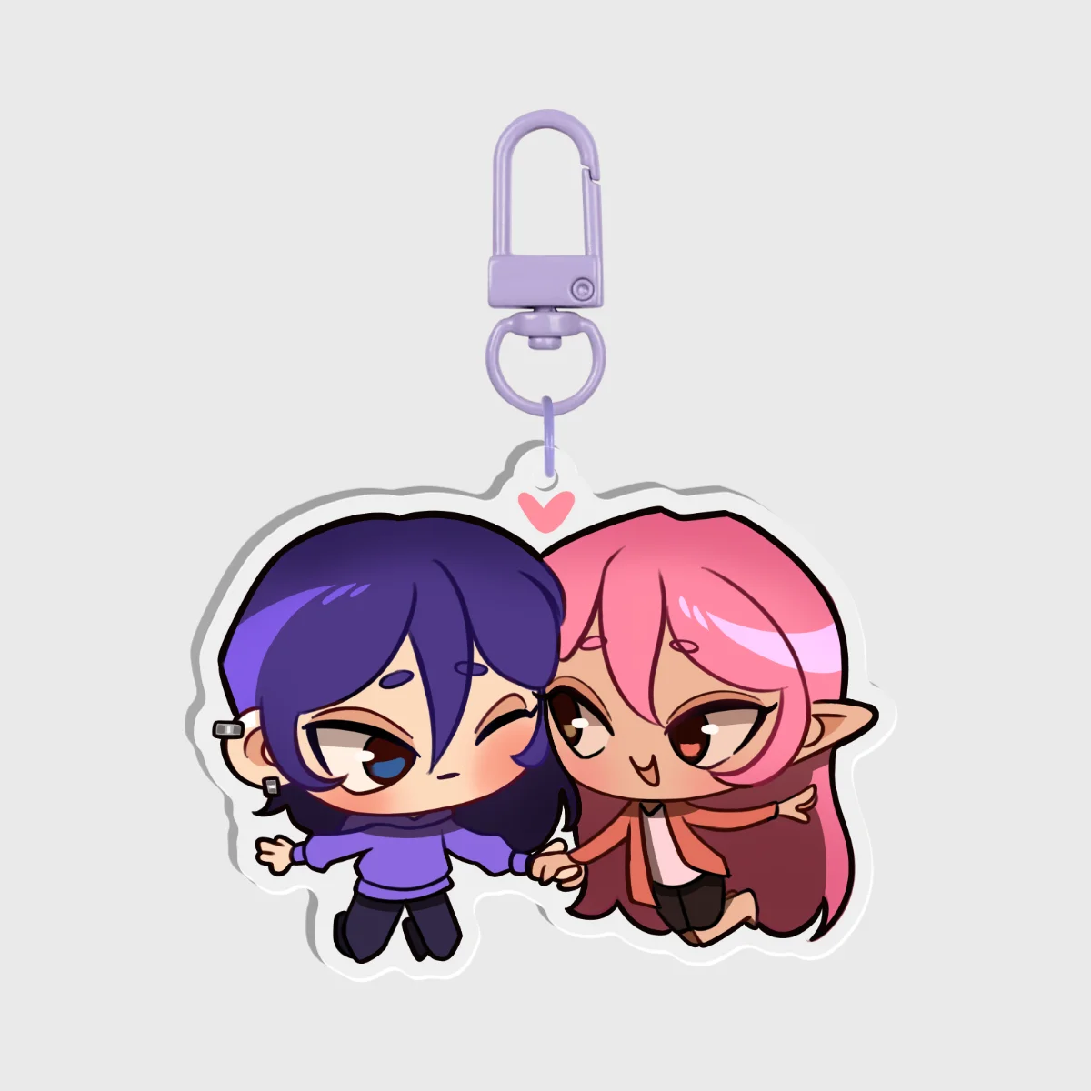 Lucy and Sebastian Acrylic Keychain