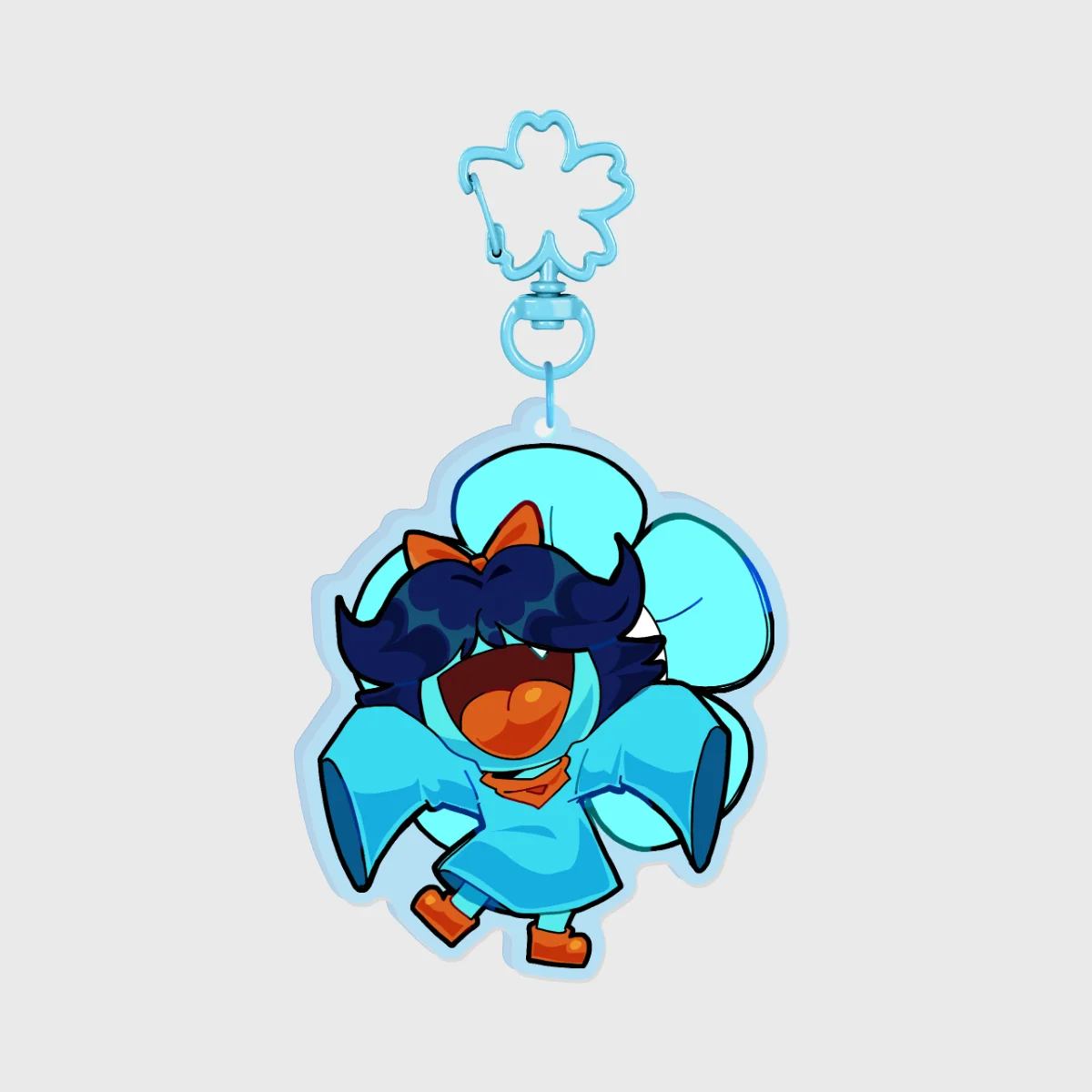 Deltarune Aqua Acrylic Keychain