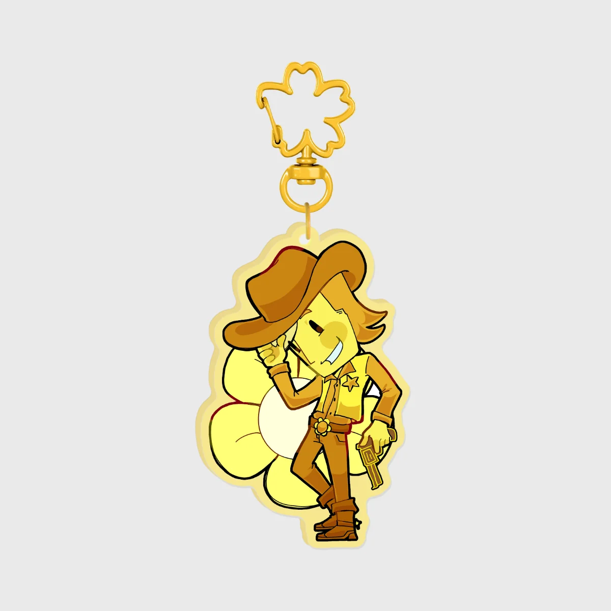 Deltarune Yellow Acrylic Keychain