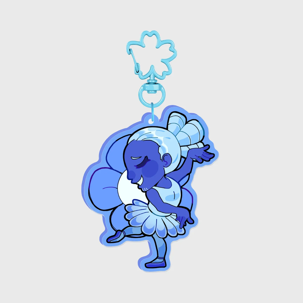 Deltarune Blue Acrylic Keychain
