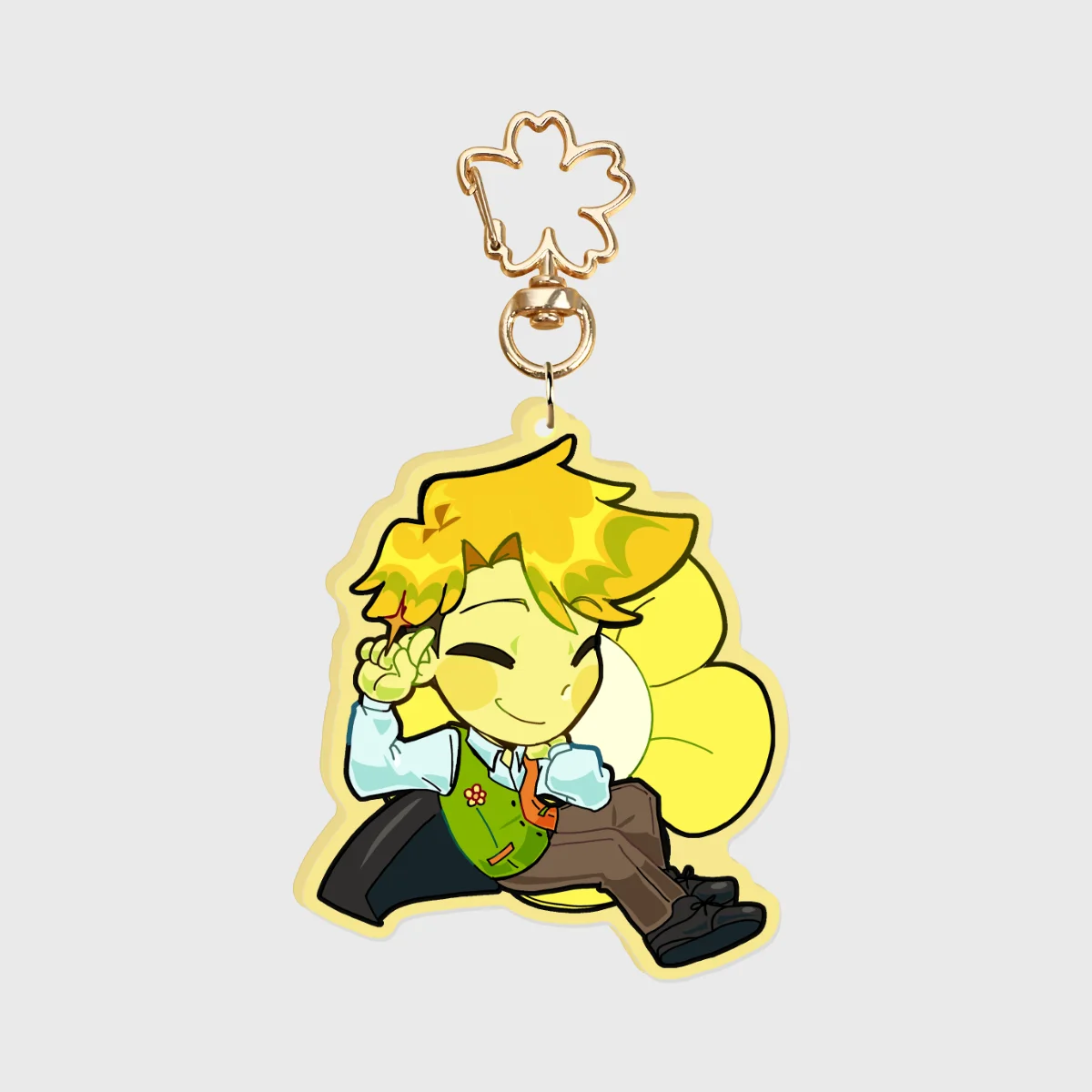 Deltarune Flowery Acrylic Keychain