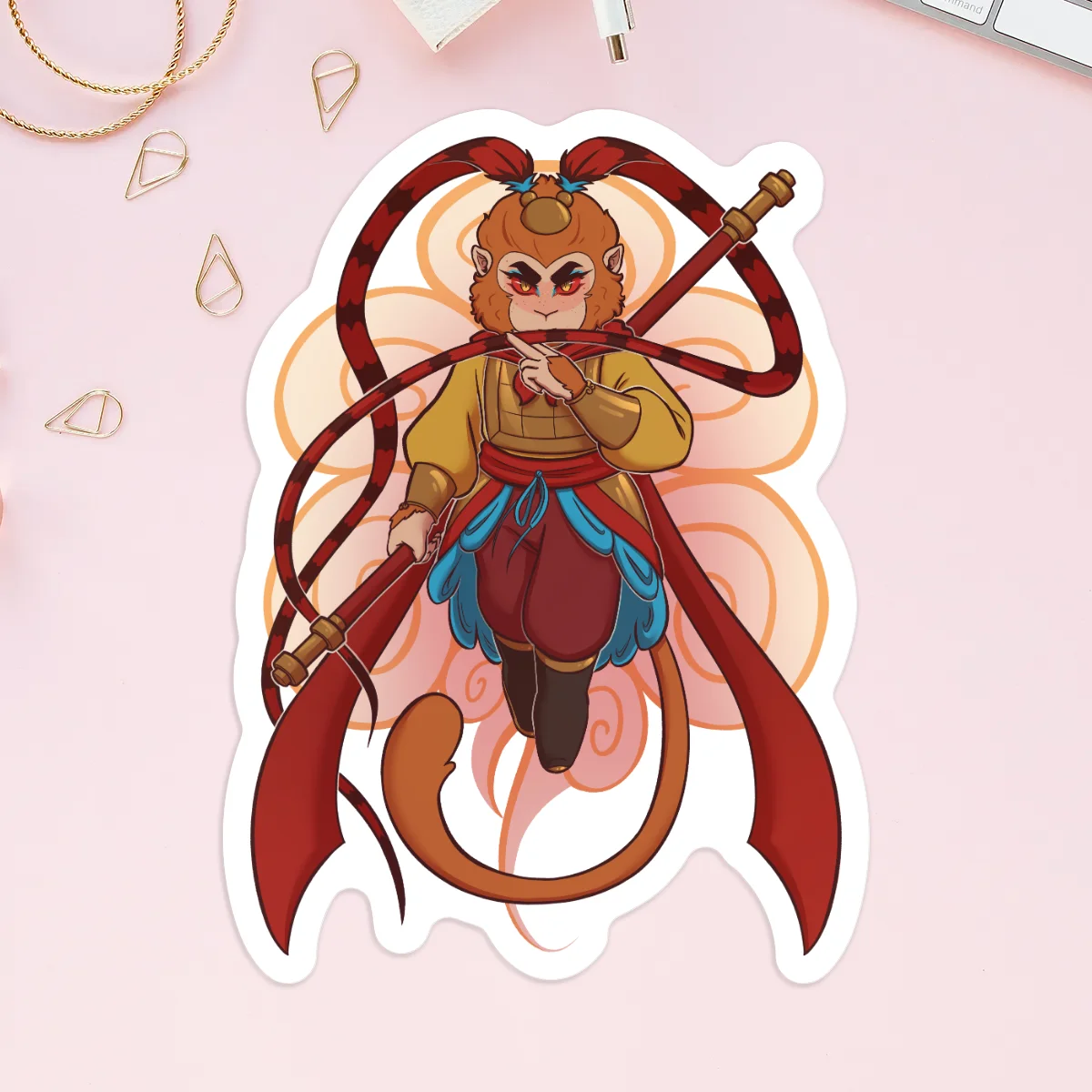 Sun Wukong Custom Vinyl Stickers - LMK - Journey To The West - Monkey King
