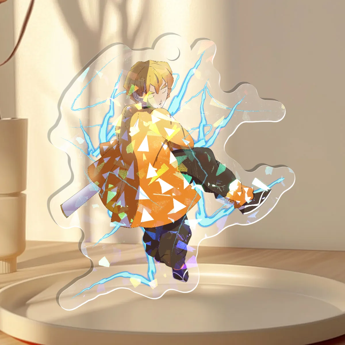 Thunder Kid Holographic Keychain