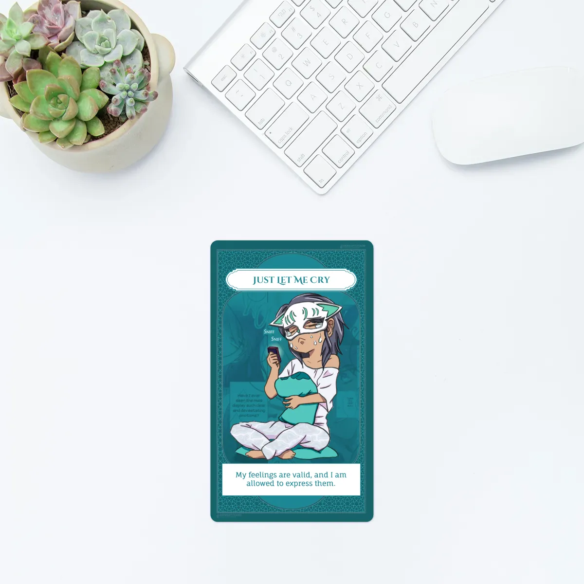 Just Let Me Cry: Affirmation Card