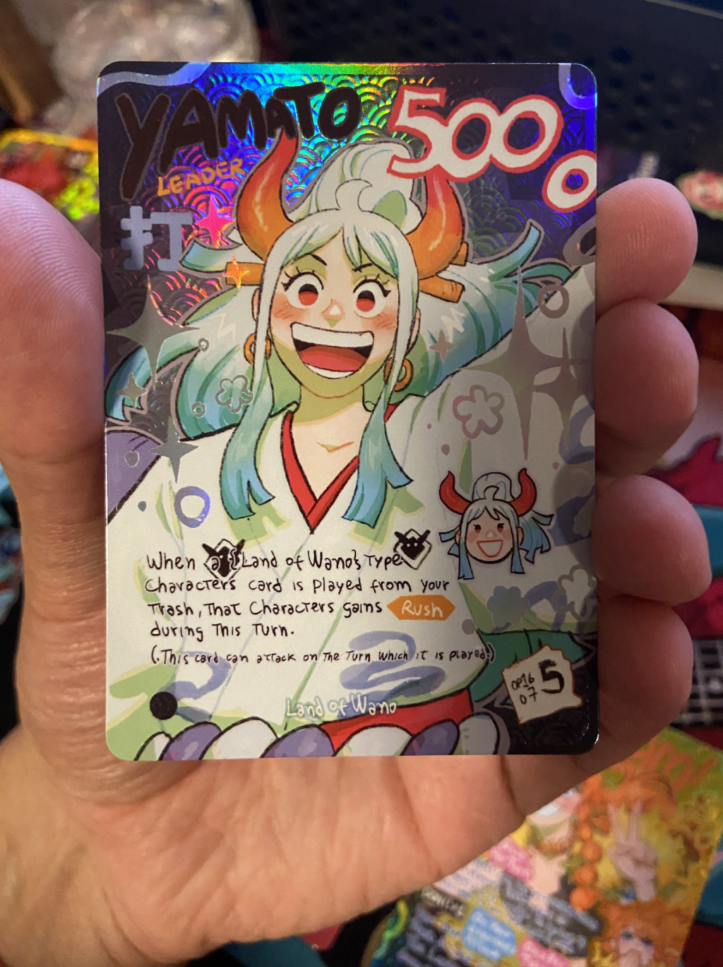 Yamato Op16 Leader l Holographic Texturized Card