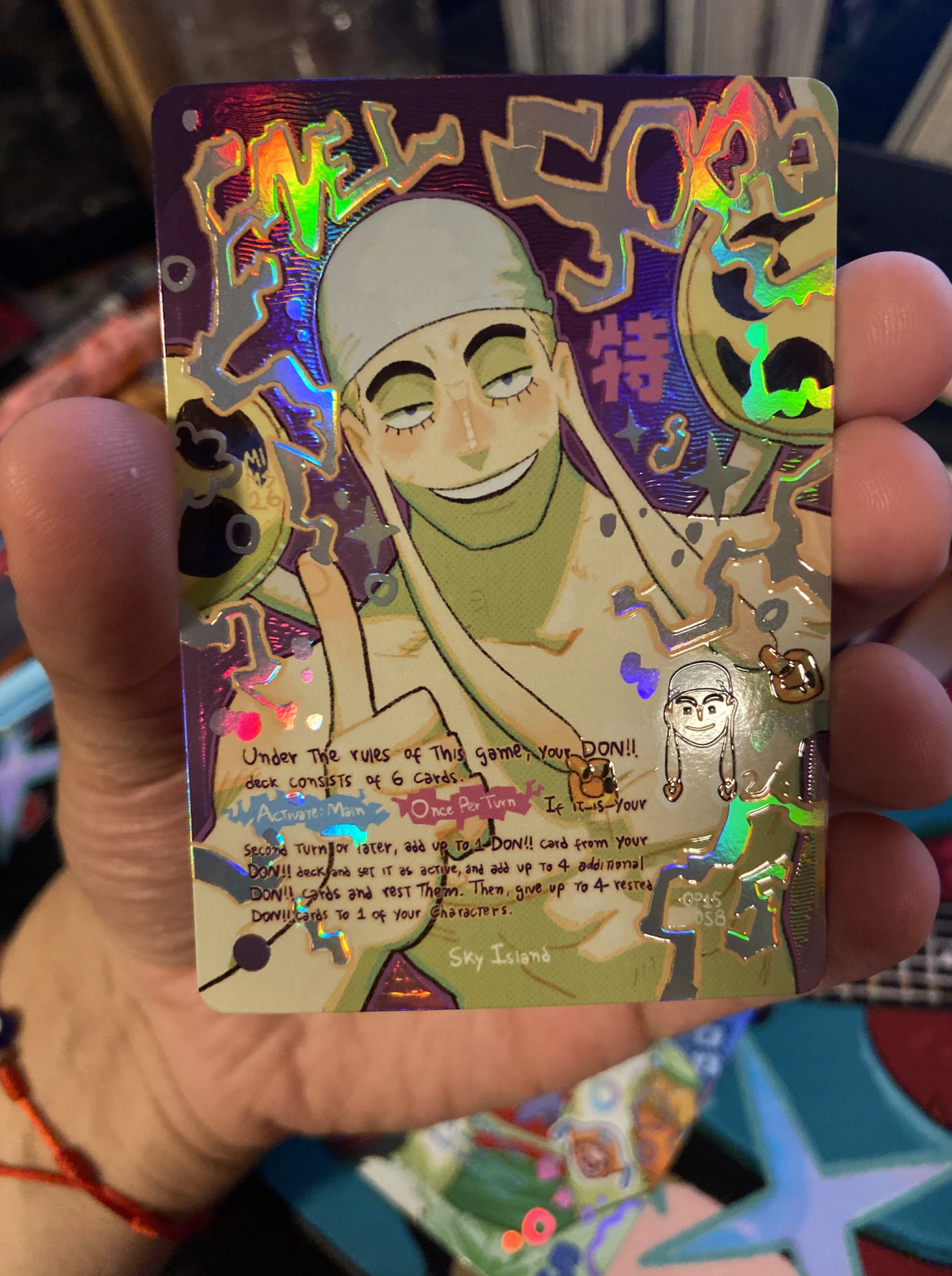 Enel Op15 Leader l Holographic Texturized Card