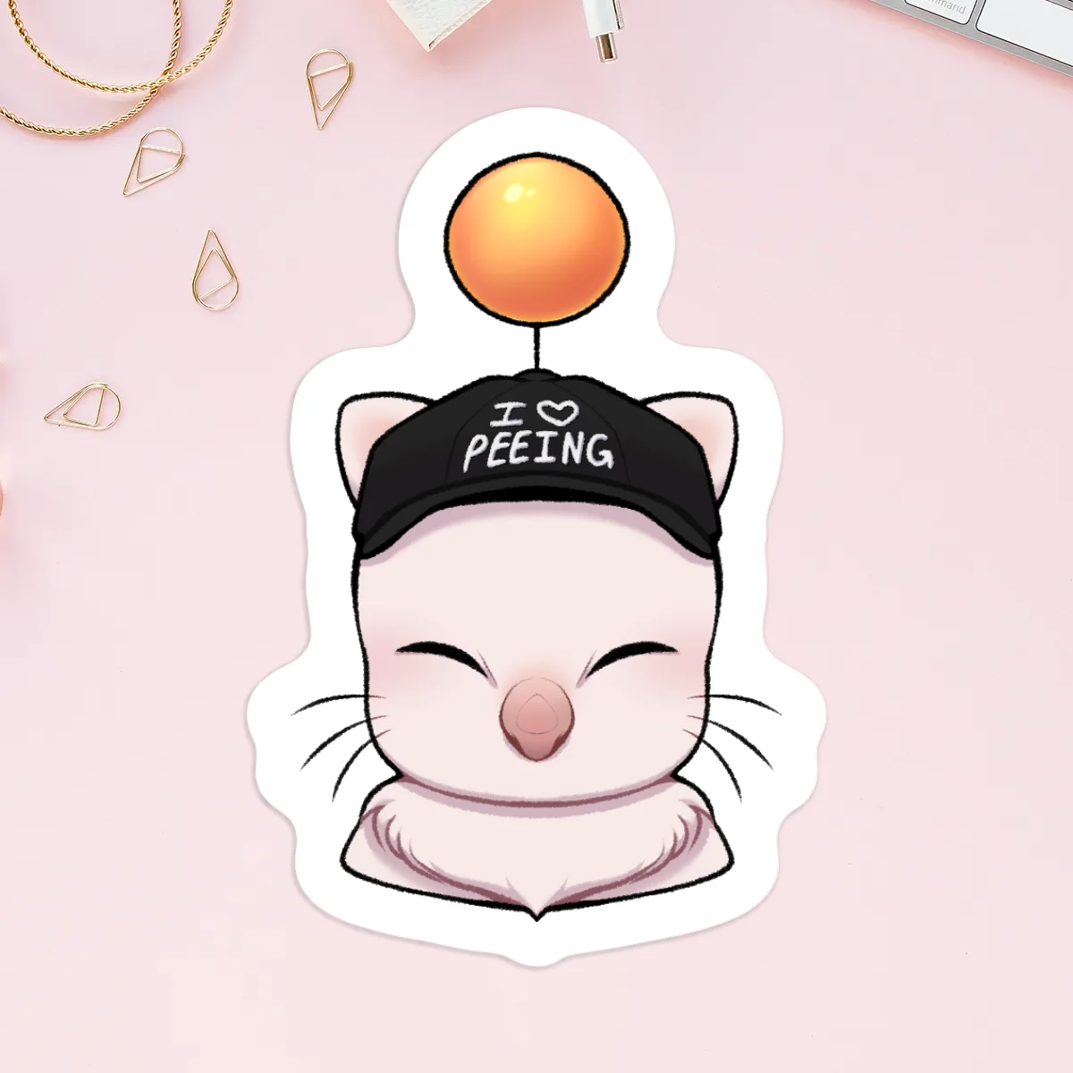 I ❤️ PEEING - Sticker