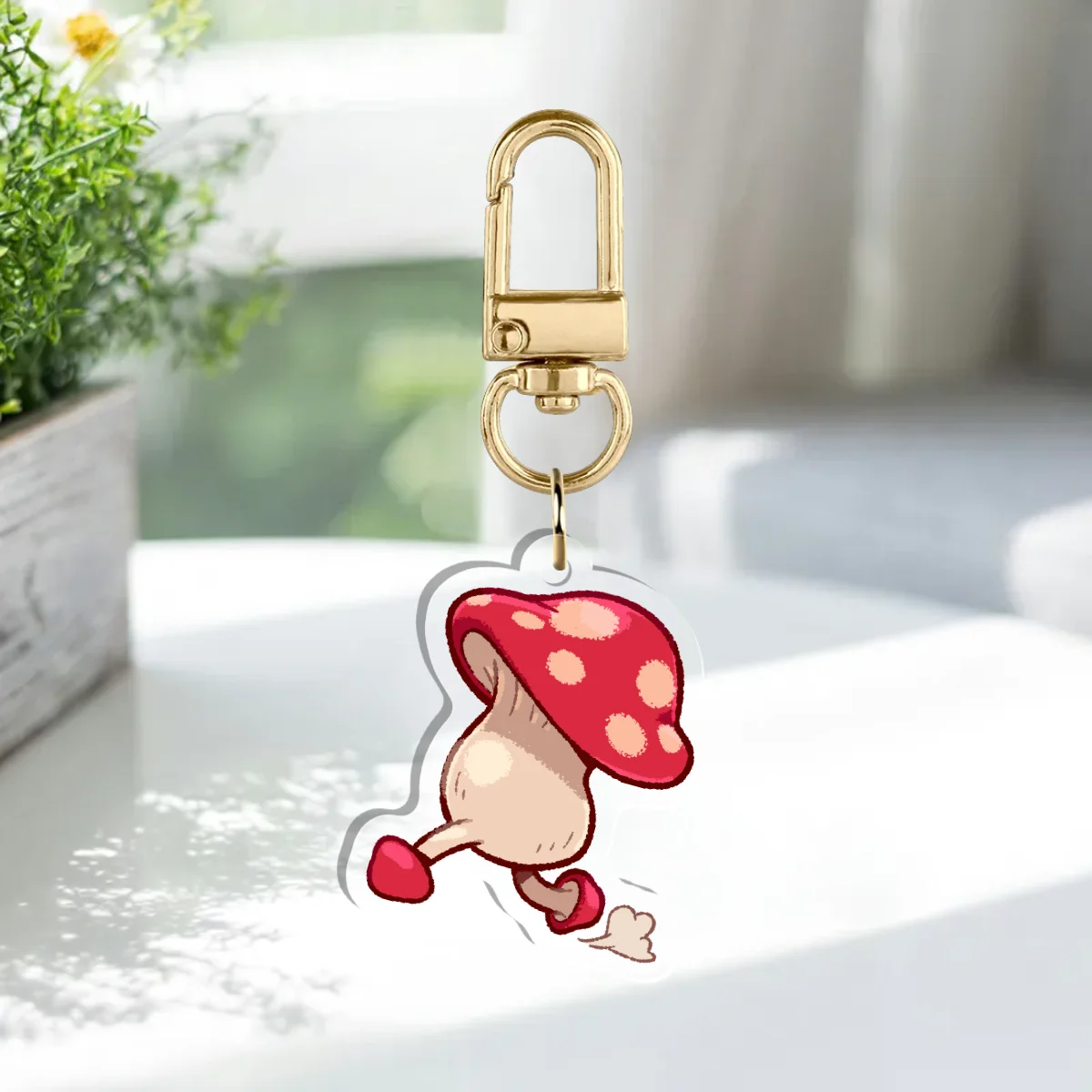 Walkin' Shroom - Keychain