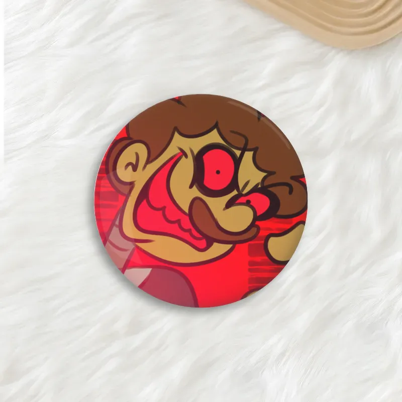 Zombie Cyborg Guy (Round Button Pin)
