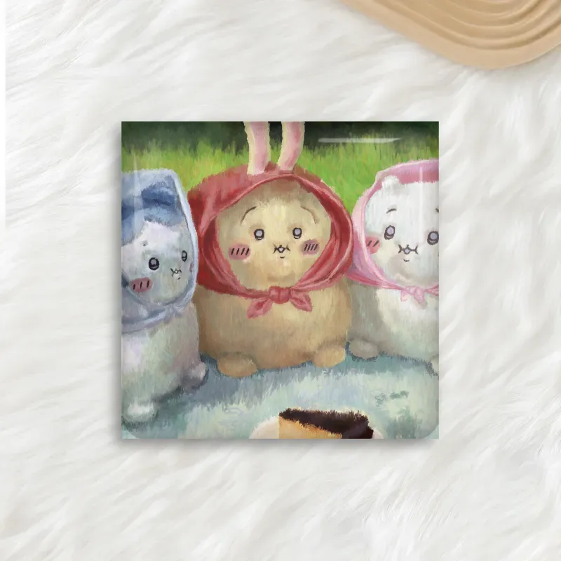 Picnic Square Button Pins