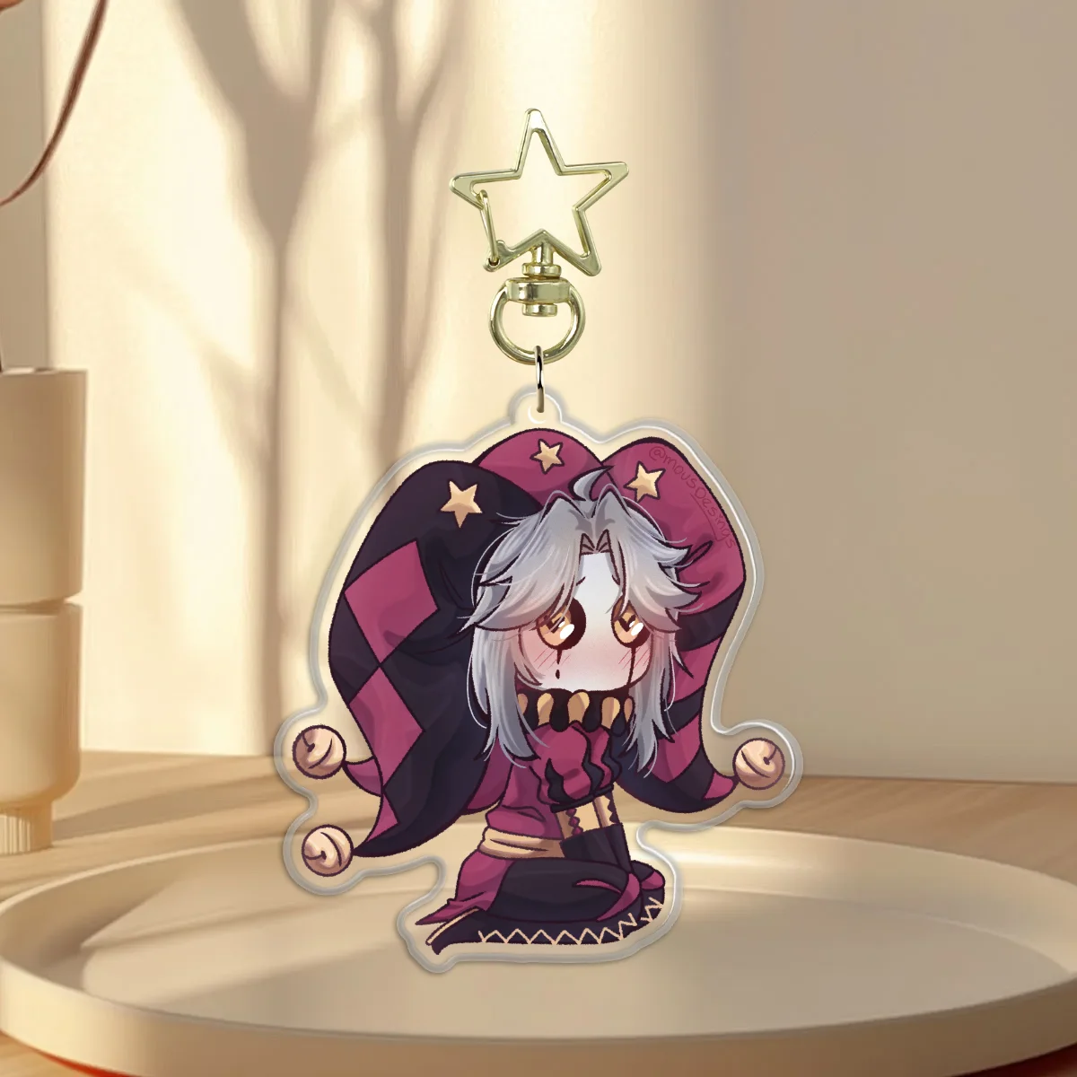 Epoxy Keychain Pierrot