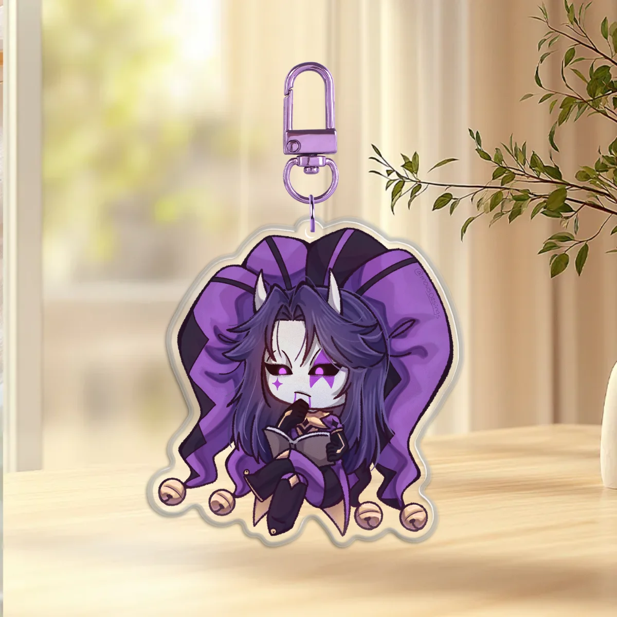 Epoxy Keychain Jester