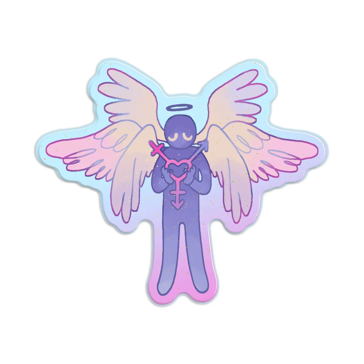 Transgender Angel Pin
