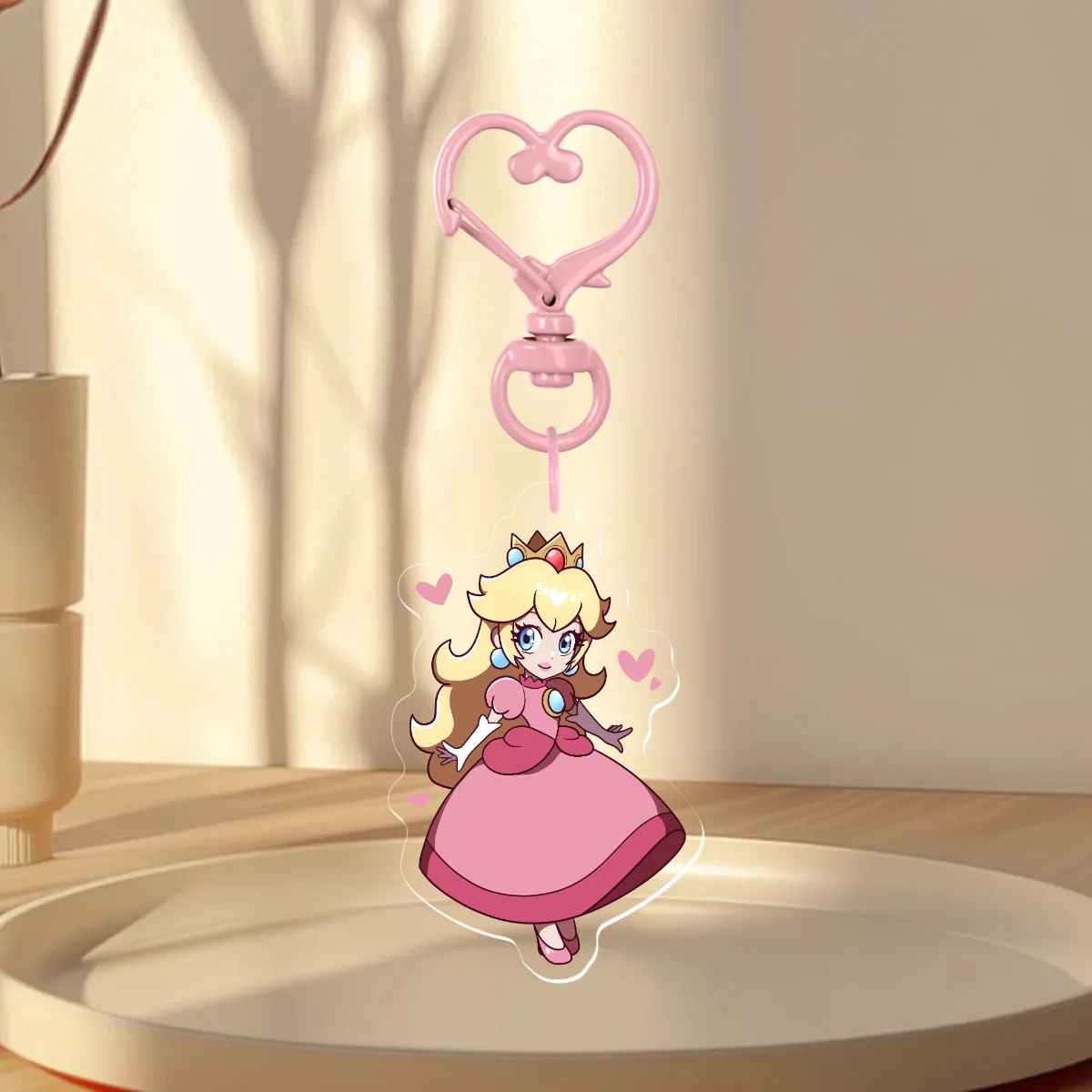 Princess Peach Acrylic Keychain