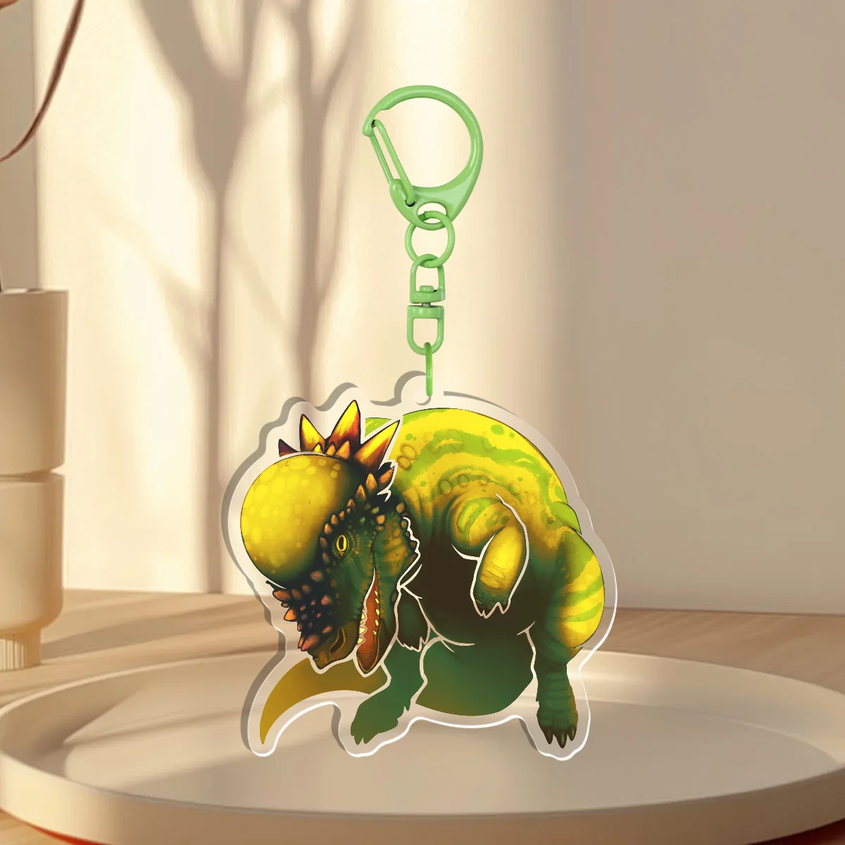 Pachycephalosaurus Keychain