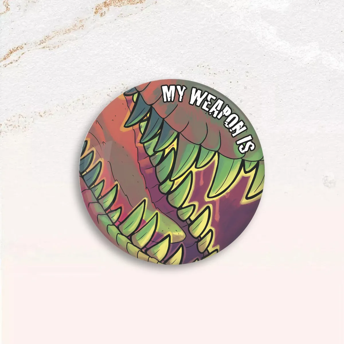 "My Weapon Is" - Jaws - Badge