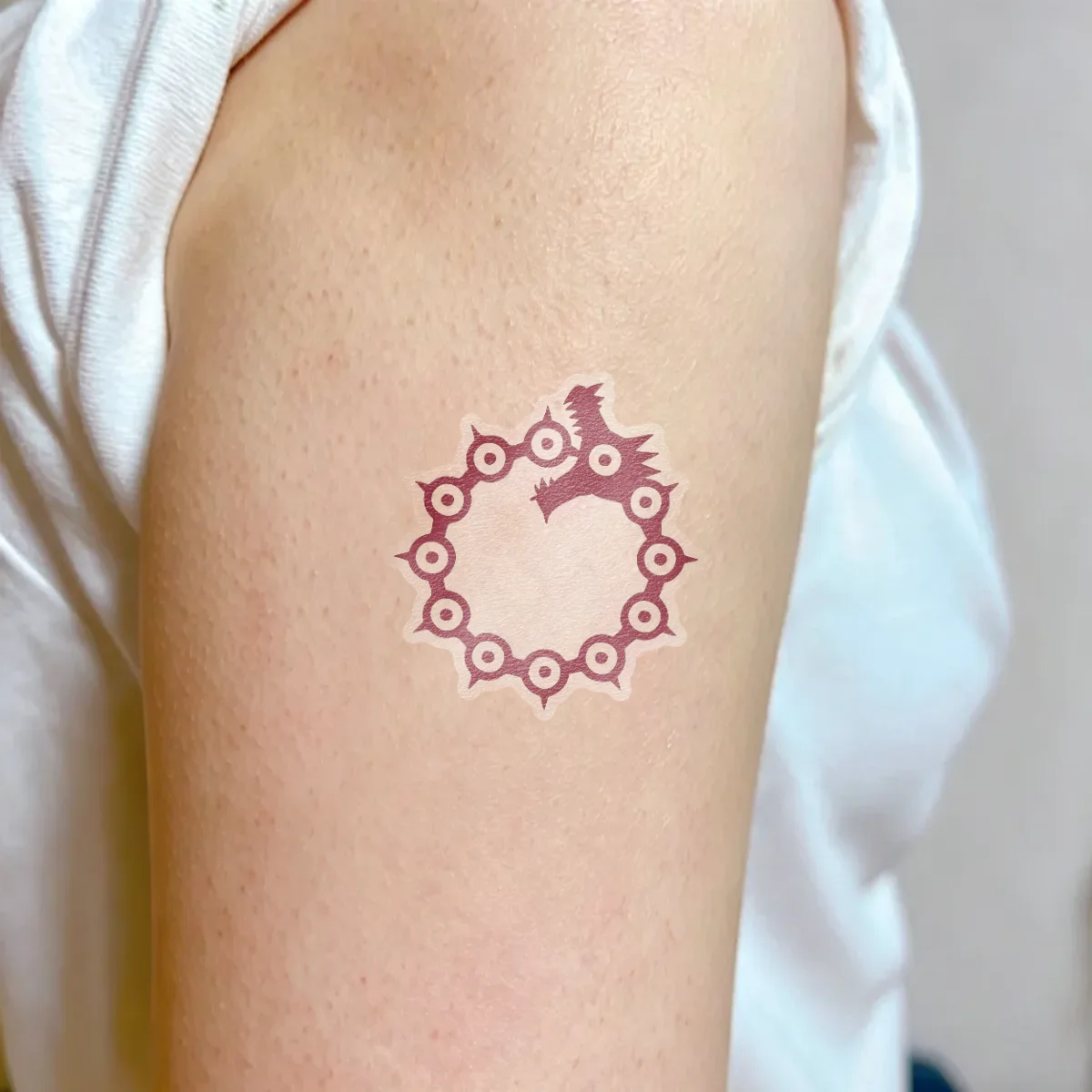 The Seven Deadly Sins Origin Meliodas Dragon Wrath Anime Cosplay Temporary Tattoo Sticker