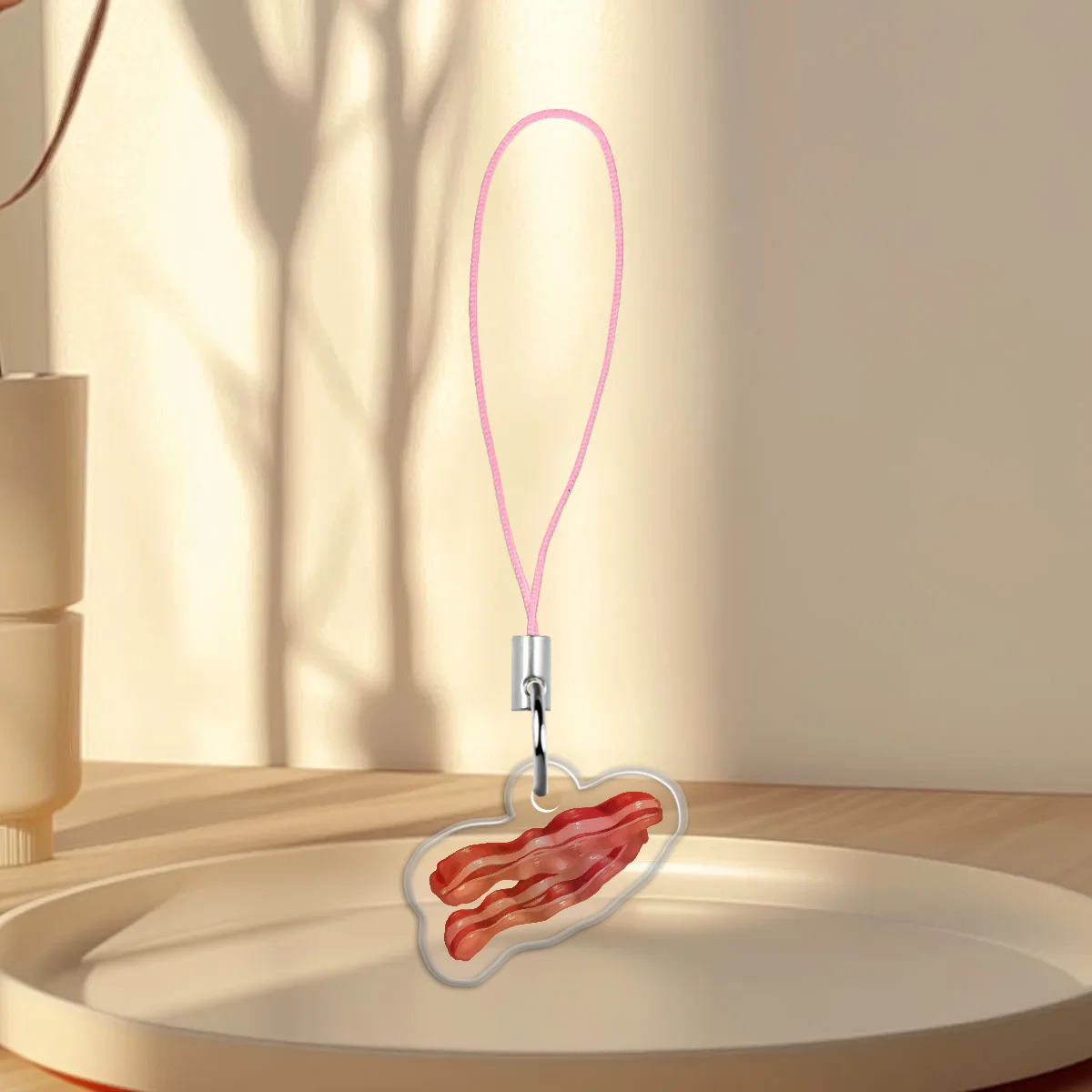 Bacon Phone Charm