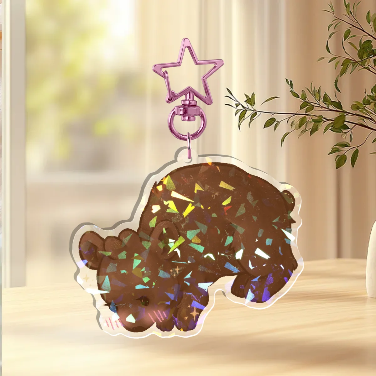 Graham Cracker the Bear - Sleepy Critters Keychain