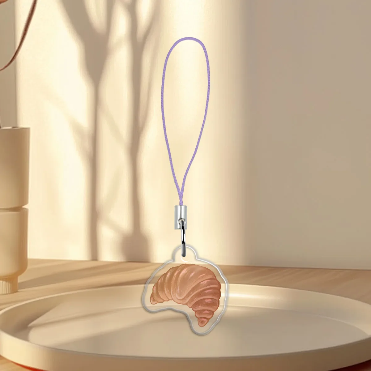 Croissant Phone Charm