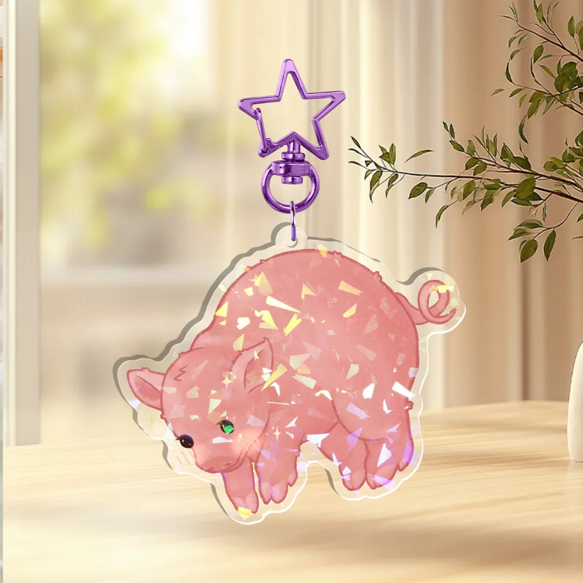 Napkin the Pig - Sleepy Critters Keychain