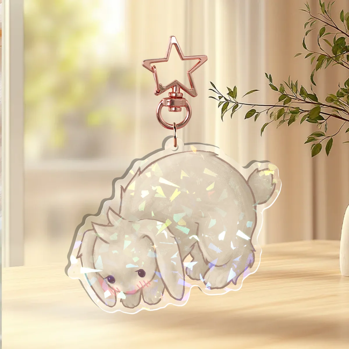 Jellybean the Bunny - Sleepy Critters Keychain