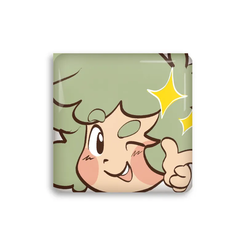 Nilly Square Button Pins